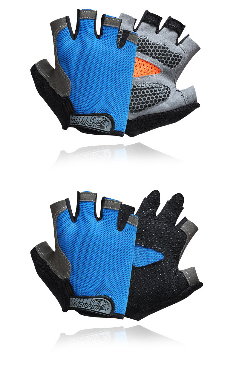 Radfahren Handschuhe Halb Finger Luya Sport Outdoor Fitness Bergsteigen Angeln Sommer Mountainbike Offene Finger Halb_voghion.com