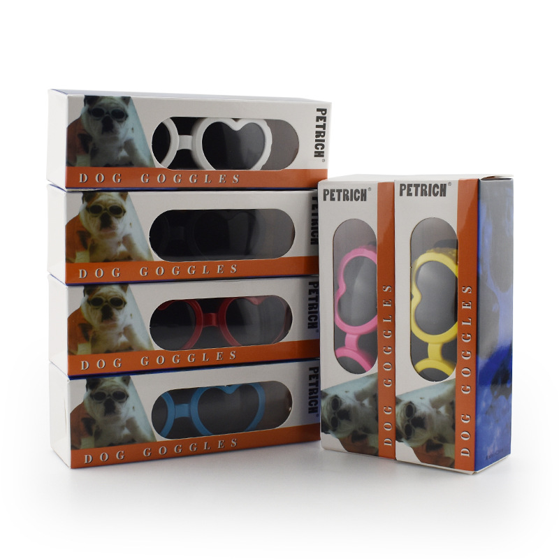 Pet Glasses Love Shape Sunglasses Windproof UV-proof Glasses Small Dog and Cat Universal Accessories Small Love Glasses