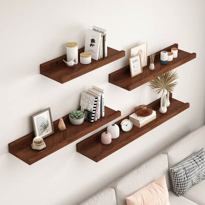 rustic floating shelves