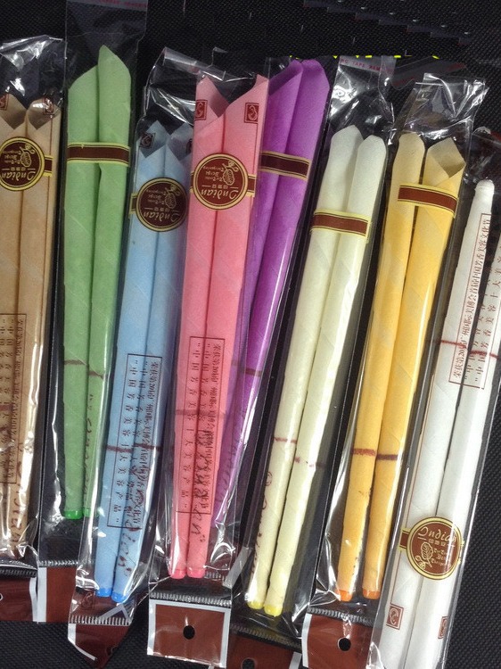 Factory wholesale ear candle stick aromatherapy ear candle beeswax aromatic ear therapy Bell mouth straight type with earplugs ear wax ear candle