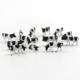Solid simulation animal model suit farm animal toy black and white cow