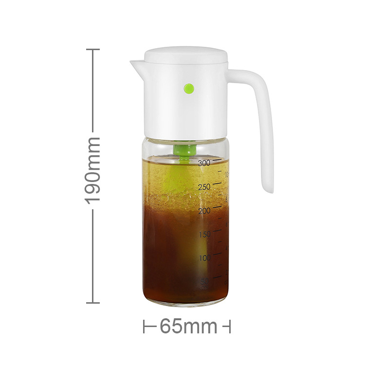 Spot cross-border mixing cup borosilicate glass salad dressing blend oil manual mixing cup creative Korean juice cup