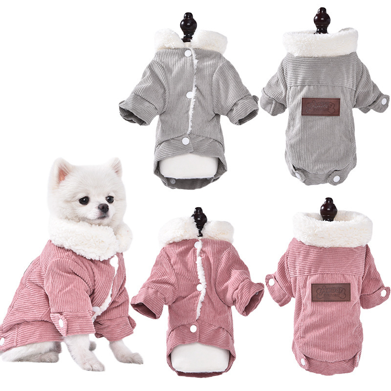 肥厚フリース裏地秋/冬の犬服暖かいベストビションコーギー犬猫ペットアパレル|undefined