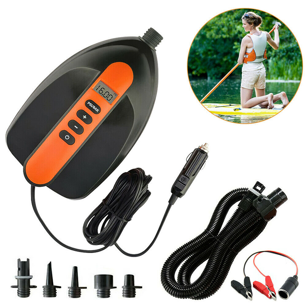 Cross-border supply kayak SUP paddle board surfboard 12V vehicle battery electric inflator air boat inflatable pump