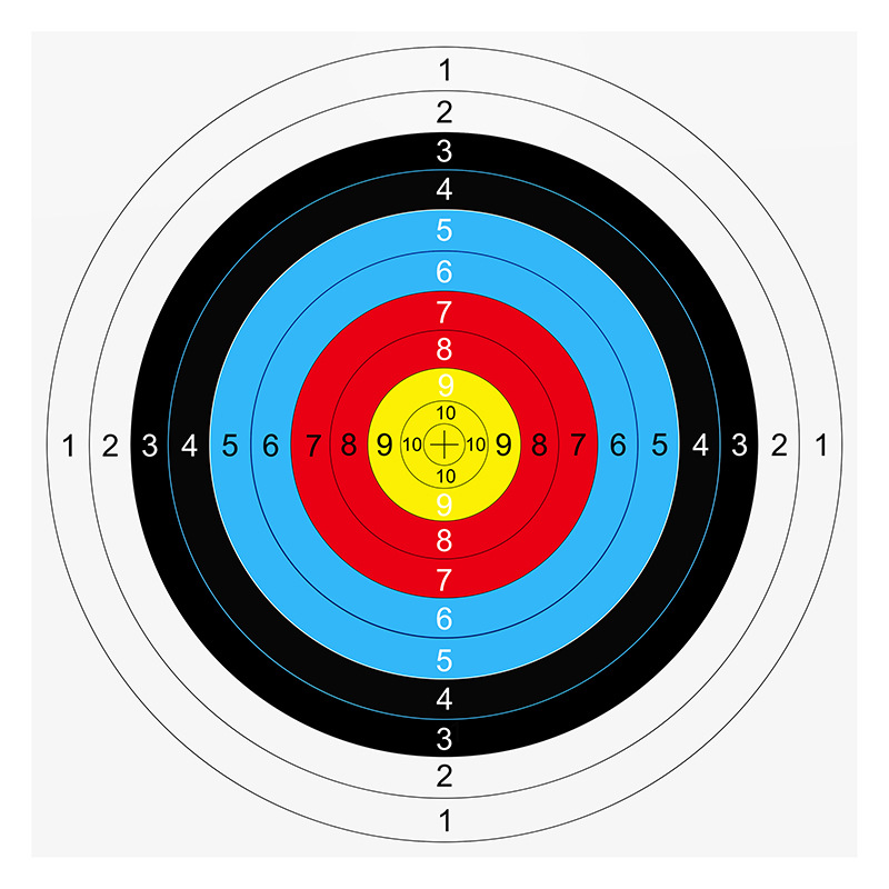 AME弓箭靶纸户外射击比赛箭靶纸40半环全环三联靶纸野猪靶纸
