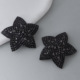 Five-pointed star breast patch-black