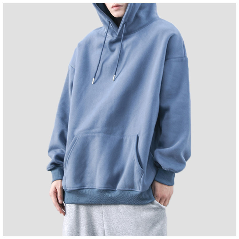 Solid color sweatshirt men's loose Korean style casual sports hoodie Korean style trendy autumn handsome coat couple wear trend