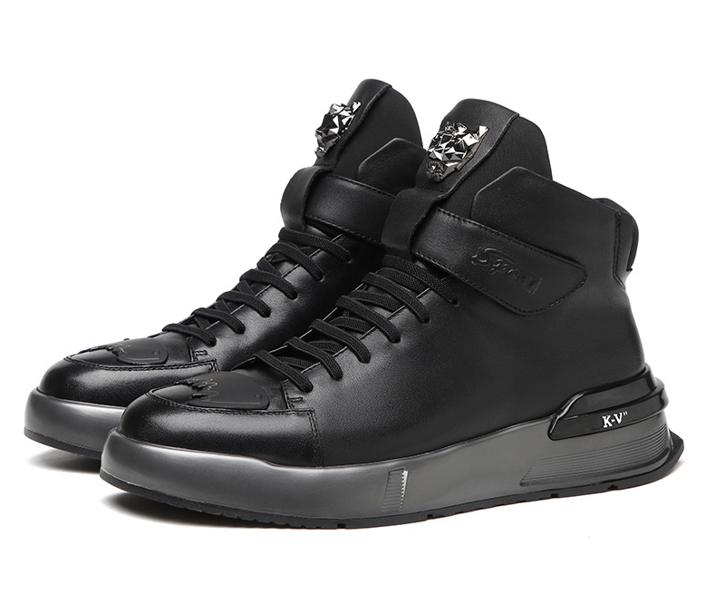 Bottes Martin en cuir véritable pour hommes printemps et hiver 2023 nouvelles bottes mi-hautes en cuir épais et chaud avec couche supérieure en cuir de vache pour hommes_voghion.com