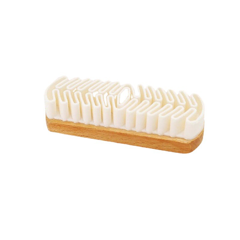 Suede Shoe brush Beech raw rubber brush suede rubber deerskin velvet shoe brush suede snow boots yellow boots cleaning brush