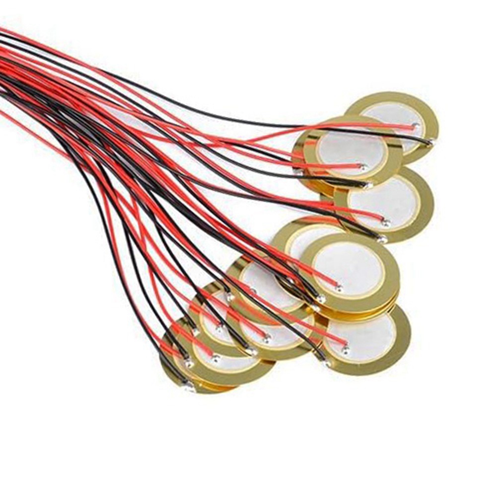 15 pieces 20mm guitar piezoelectric pickup buzzer musical instrument drum pickup patch line length 25cm