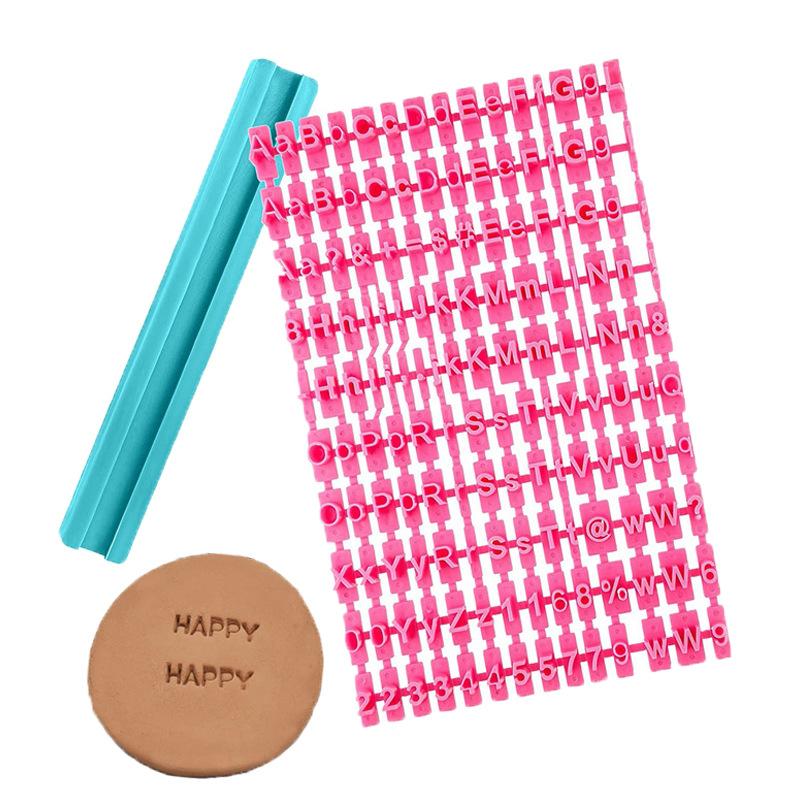 Movable type English alphanumeric symbol biscuit stamp stamp mould biscuit mould cake decoration mould