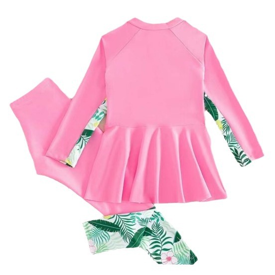 New children's swimsuit girls' split western style children's sports split skirt long-sleeved trousers girls'
