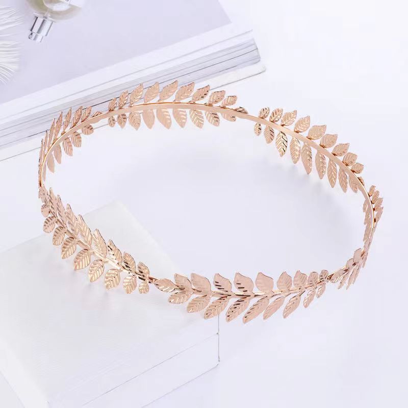 欧米のファッションの髪飾りバロックの金色の木の葉のカチューシャ|undefined