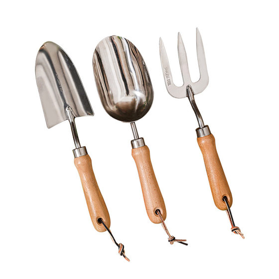 Gardening Tools suit Cross-border Explosions Stainless Steel Small Shovel Garden Supplies Amazon Gardening Tools Three-piece Set
