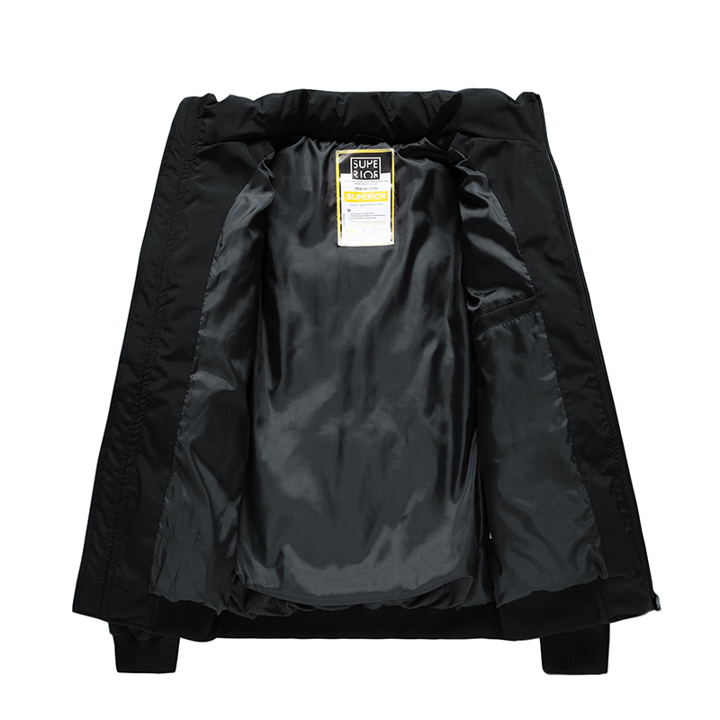 Cross-border cotton-padded coat men's autumn and winter thickened warm stand collar bread coat men's winter couple coat