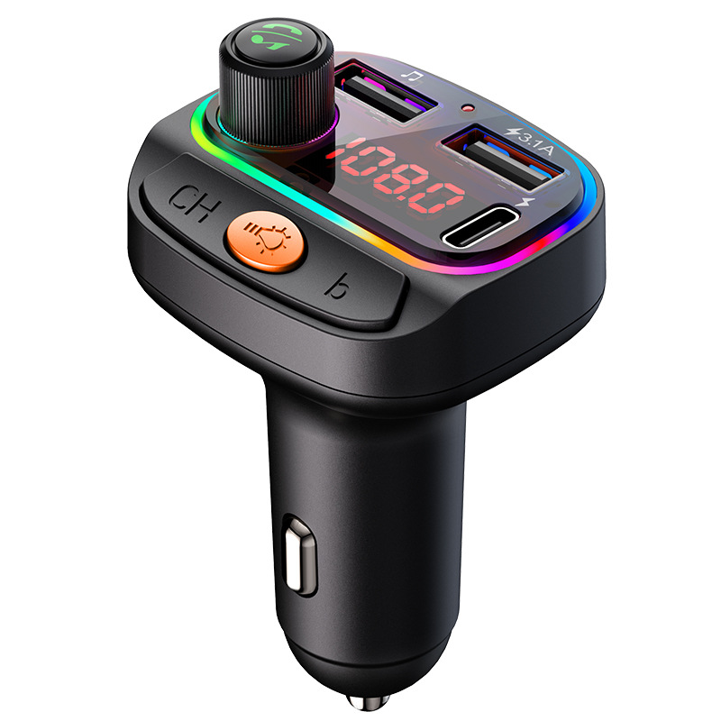 Car mp3 Bluetooth player C14/C15 headlamp effect PD/QC3.0 fast charge Bluetooth hands-free fm transmitter