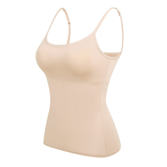 Cross-border plus size Underwear Yoga Exercise T Belt Chest Pad No Steel Ring Cup One-piece Outer Wear Base Camisole Vest for Women