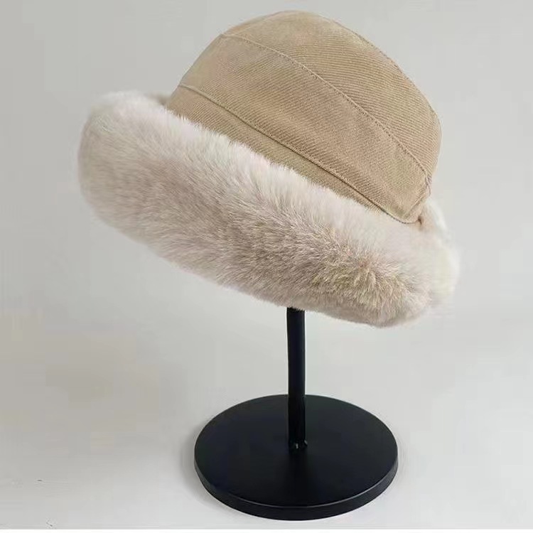 Winter Explosions Hat All-match Cold-proof Windproof Mongolian National Style Fisherman Hat Women's Thickened Warm Plush Pot Hat