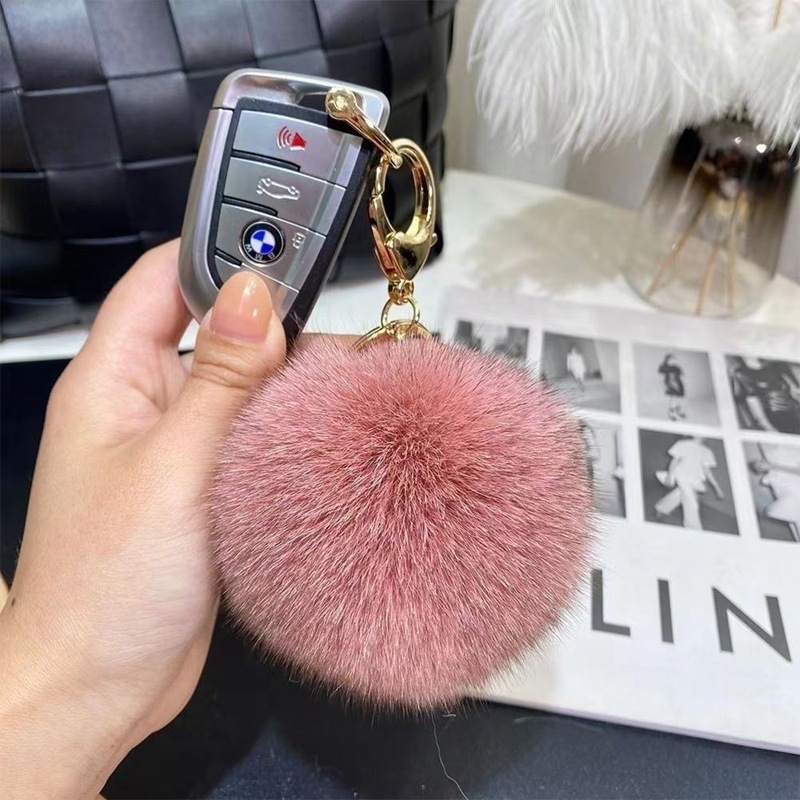 キツネの毛皮のボールのキーホルダーのペンダントのファッション的な毛皮の毛のボールのバッグの携帯電話のペンダント|undefined