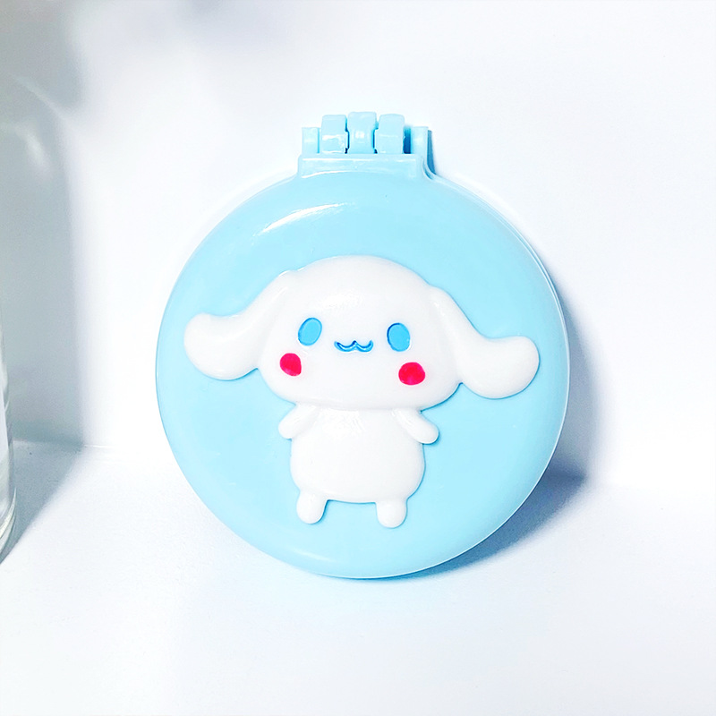 Japanese-style Sanrio Portable Folding Flip-on Airbag Comb Portable Cosmetic Mirror Dual-use One-piece Girl's Cute Comb