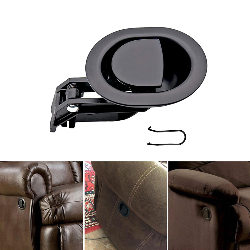 Factory black recliner replacement handle buckle function sofa switch first class control handle buckle hardware accessories