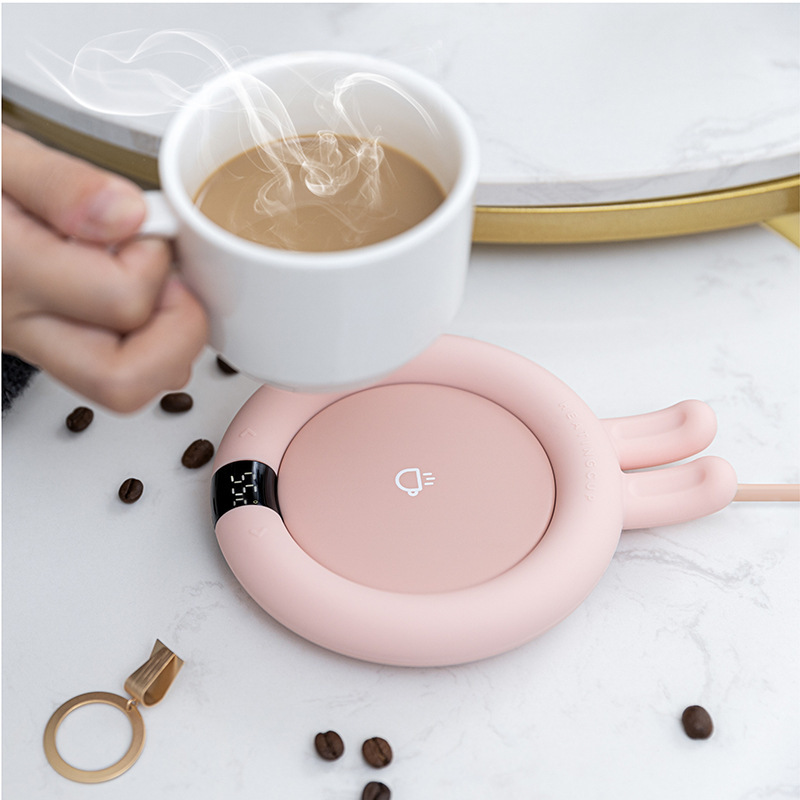 Constant temperature household heating coaster office dormitory desktop insulation LED touch three gear 55 degrees automatic constant temperature