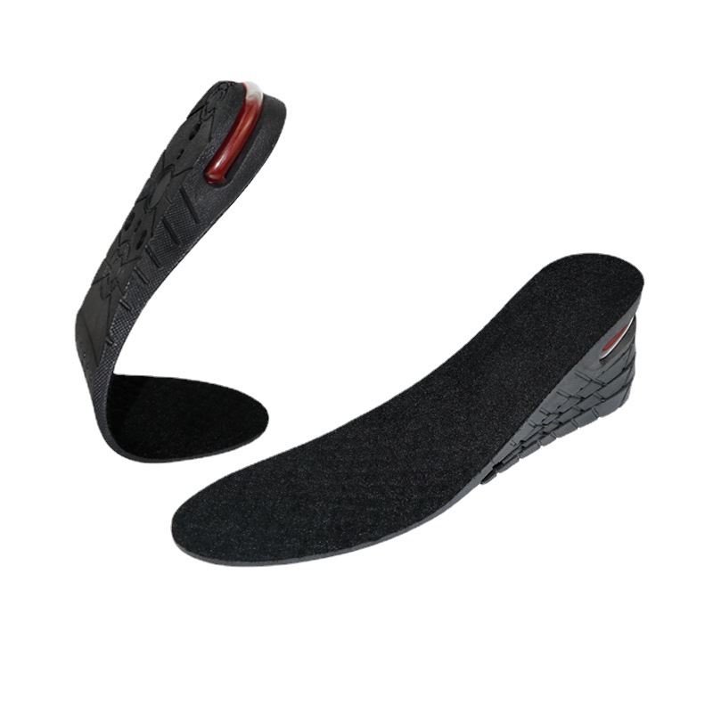 Amazon foreign trade PVC shock absorption heightening insole 4 layers detachable men's and women's full pad invisible inner heightening pad spot