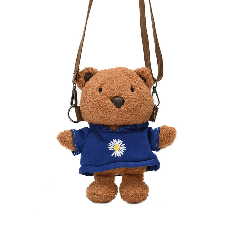 Cartoon cute mini bear bag Korean style personalized children's shoulder messenger bag Cartoon Doll Doll bag