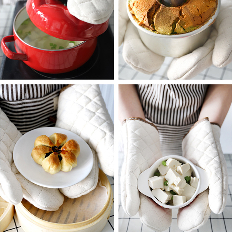 Baking gloves heat insulation Gloves oven microwave oven gloves anti-scald high temperature resistant gloves oven gloves