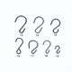 Factory spot wholesale black metal s hook S hook kitchen supermarket S hook S hook
