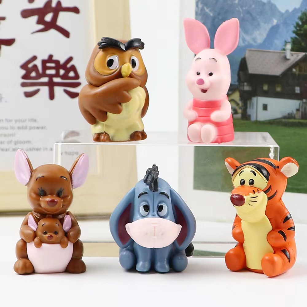 10 bear Pooh bear Tigger owl Diy cute Q version animal egg ball model decoration hand office