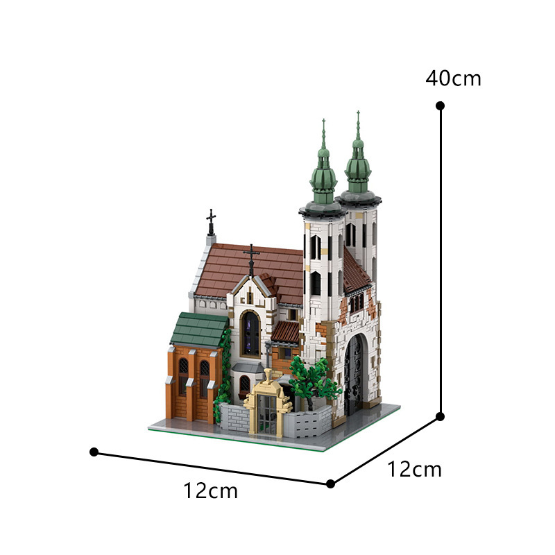 Buildmoc Architecture シリーズ セント アンドリューの教会 - セント アンドリューの教会 Moc-124447 積み木組み立ておもちゃ|undefined