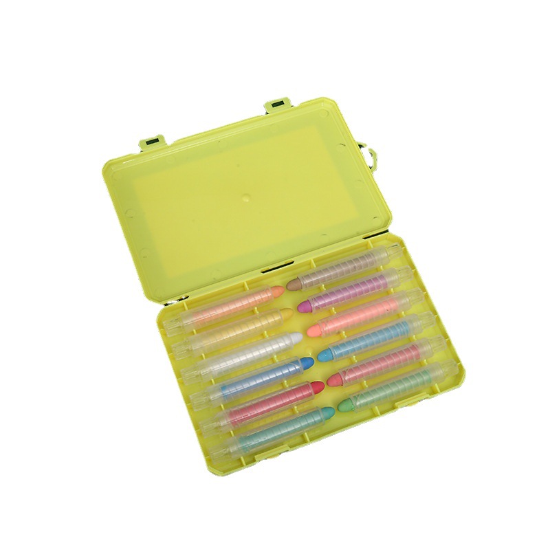 Color Water Soluble Dust Free Chalk White Children's Graffiti Chalk with Chalk Set Whiteboard Writing Pen Writing Tools
