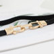 Elastic Thin Belt Women's Ins Style Decorative Golden Hook with Skirt Small Size Elastic Waist Chain 3 Sizes