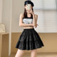 Lace Cake Skirt Women's Summer New Style Skirt Princess Style White Skirt Age-reducing High Waist Elegant Elegant Skirt