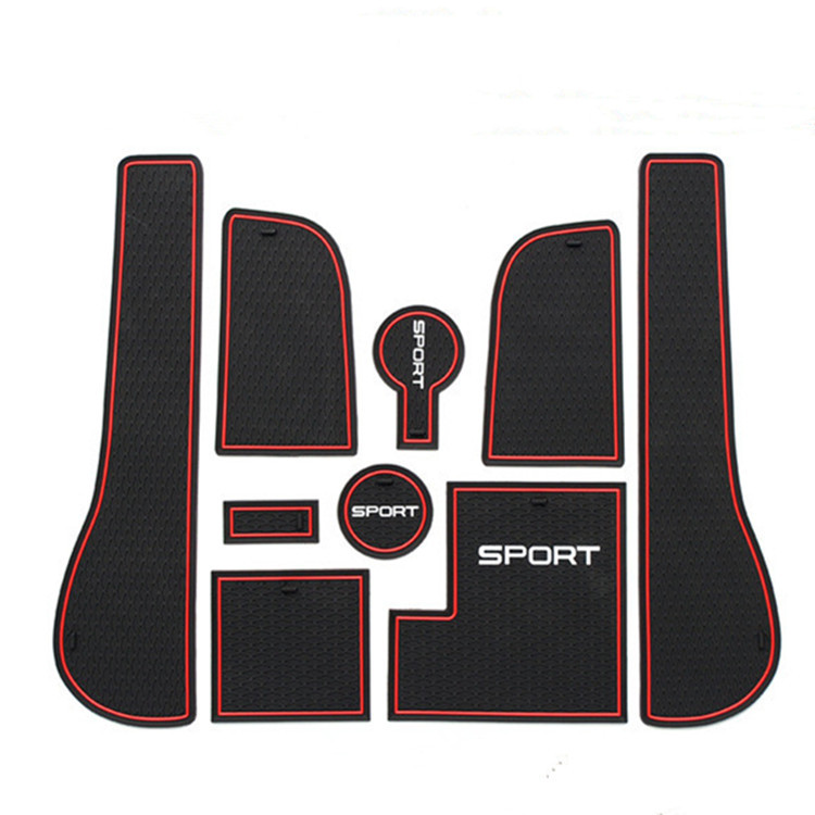 Suitable for Volkswagen GOLF 7 door slot mat interior anti-slip mat GOLF GTI modified water cup storage mat right Drive