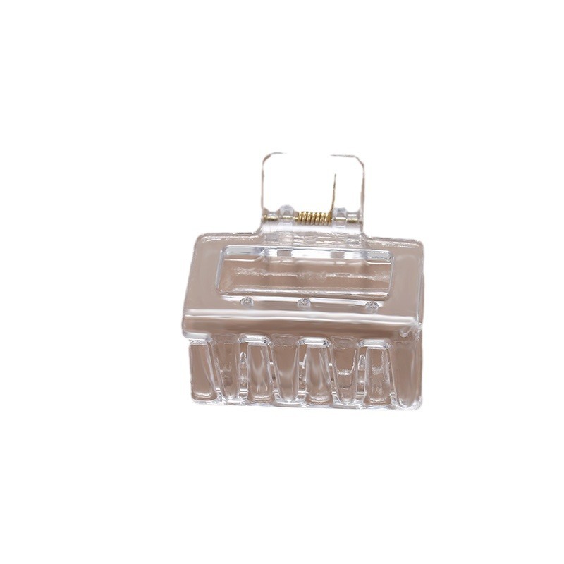 Large Transparent Grab Clip Square Five Round Ribbon Hairpin Women's Back of Head Shark Hairpin Jewelry Handmade diy Accessories