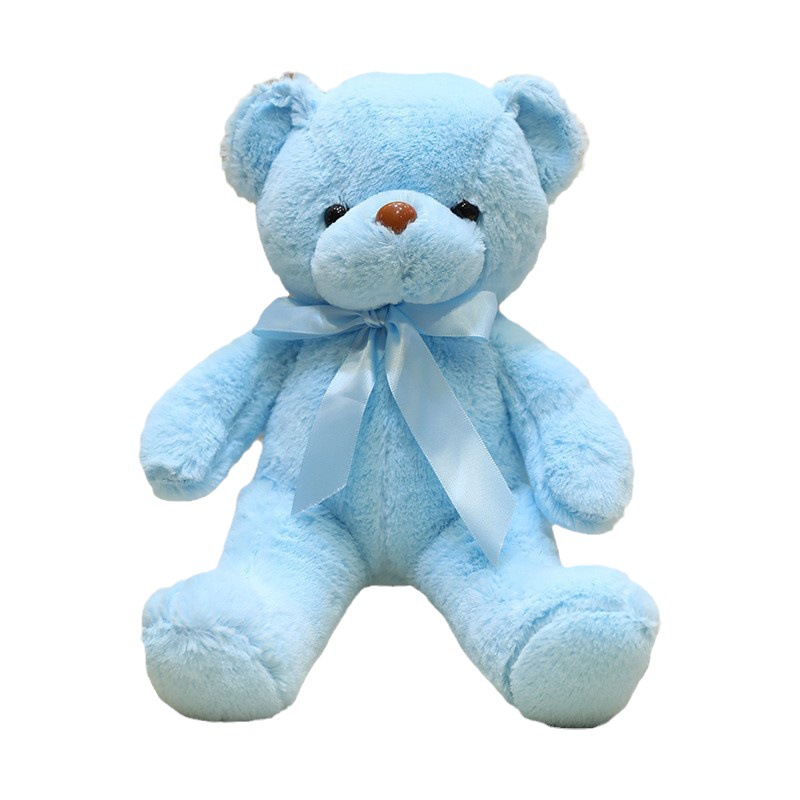 Popular ten-color bear wedding grab machine Doll Doll plush toy doll cloth doll ribbon scarf bow tie Bear