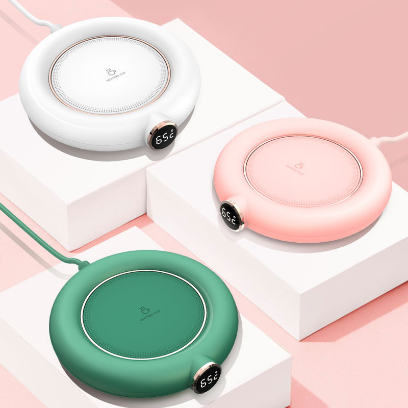 Donut usb heating warm coaster constant temperature coaster three digital adjustment timing insulation heating pad