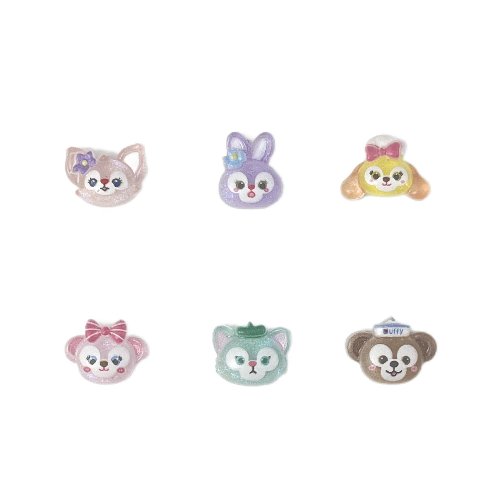 New Duffy series cartoon nail accessories cute ailingna Belle Star Delu anime character nail accessories