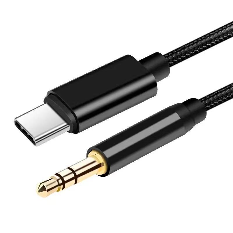 Подходит для автомобильного аудиокабеля typeC LeTV Xiaomi AUX Audio адаптер для мобильного телефона Цифровой адаптер Type-c