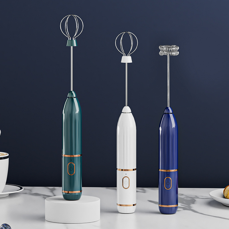 電動打蛋器手持家用打泡器奶油手動奶泡器打蛋機小型咖啡攪拌器
