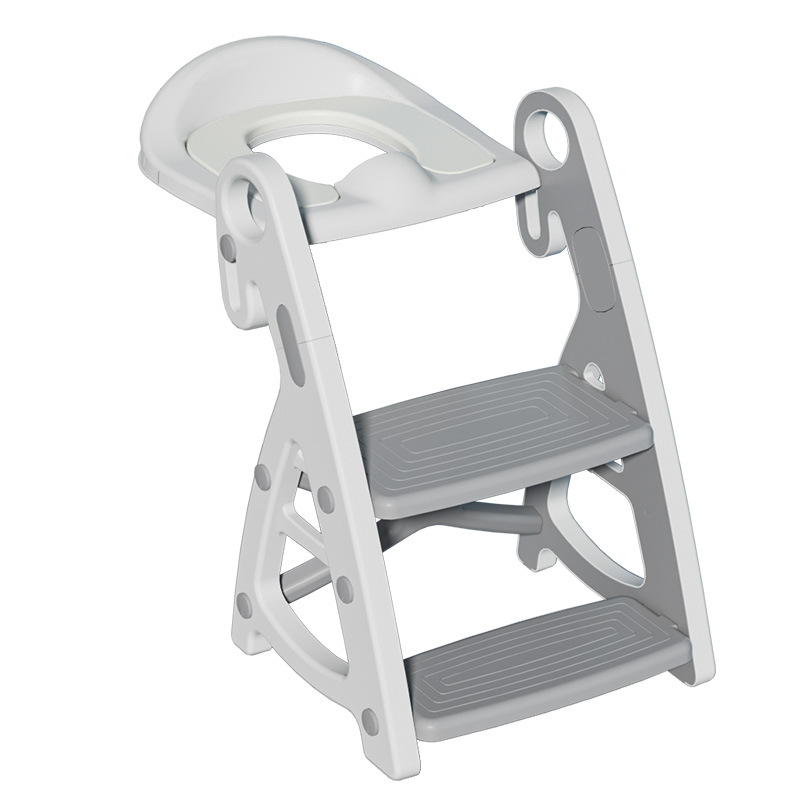 Children's folding toilet stair-type baby's special toilet baby's auxiliary cushion frame stepped foot stool toilet ring