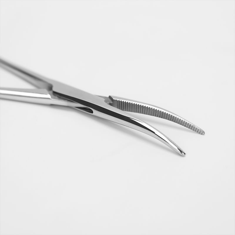 Medical Hemostatic Forceps Stainless Steel High Hardness Straight Elbow Mosquito Small Three-gear Snap Surgical Suture Forceps for Hair Pulling