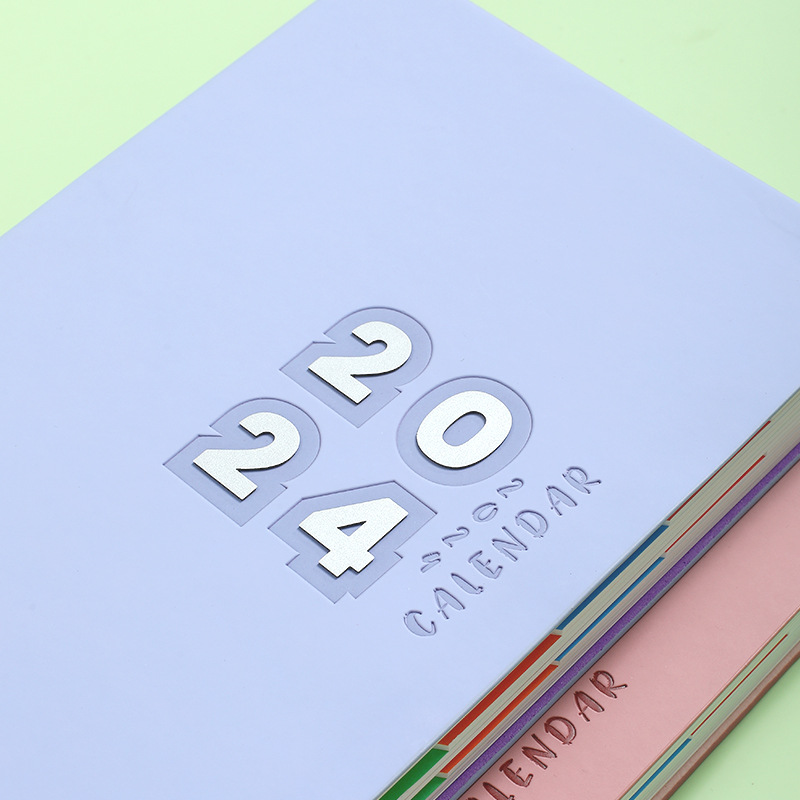 Cross-border 2024-day book English A5 Notebook inner page 365 days Daily schedule book time management notepad