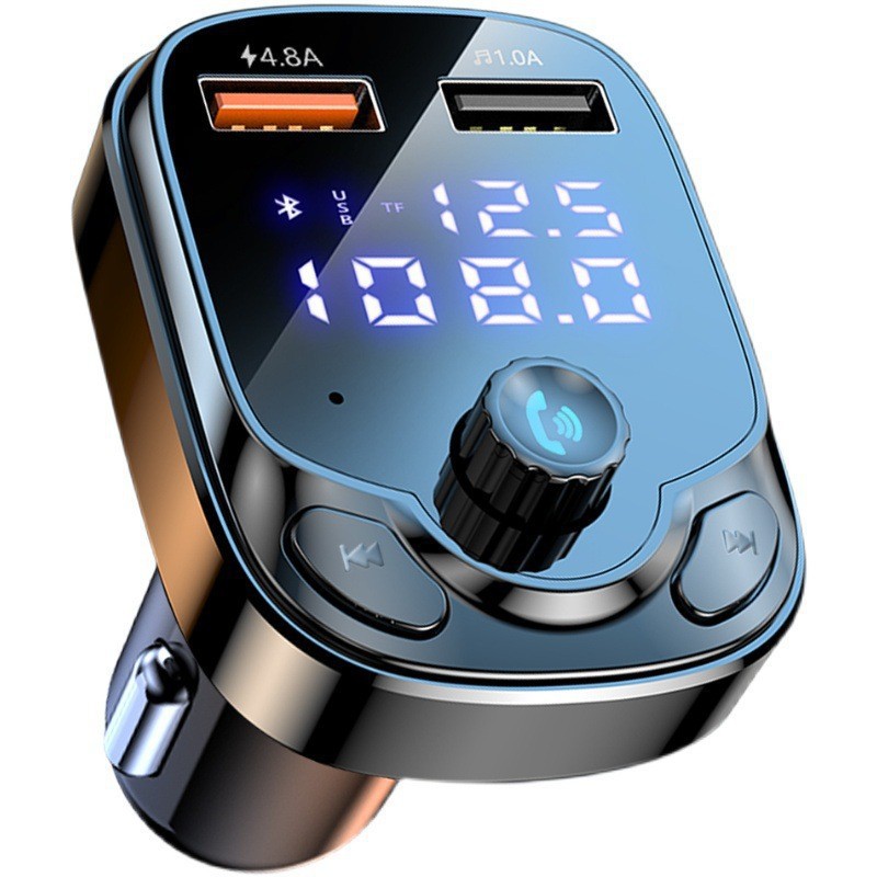 F55 multifunctional car Bluetooth charger player FM receiver usbPD fast charge monochrome car MP3