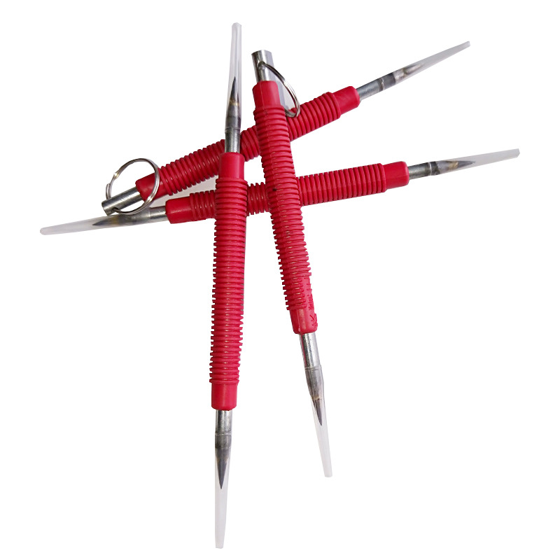 Iron Overlord Ceramic Tile Scribing Needle Carbide Red Plastic Handle Pointed Fitter Marker Scribing Knife Steel Plate Scribing Needle Scribing Pen