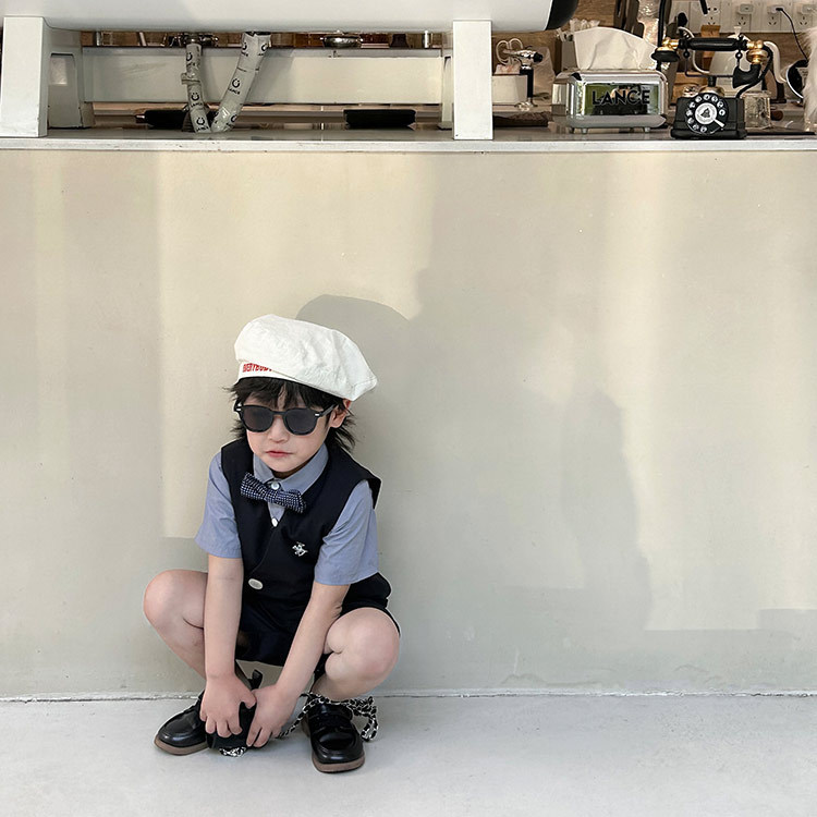 Children's Wear Vest suit 2024 New Korean Style Dress Performance Dress June 1 Performance Dress Party Birthday Piano Performance