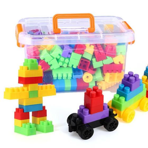 Children's large particle assembling building blocks early education educational toys variety boys and girls plastic particle building blocks wholesale