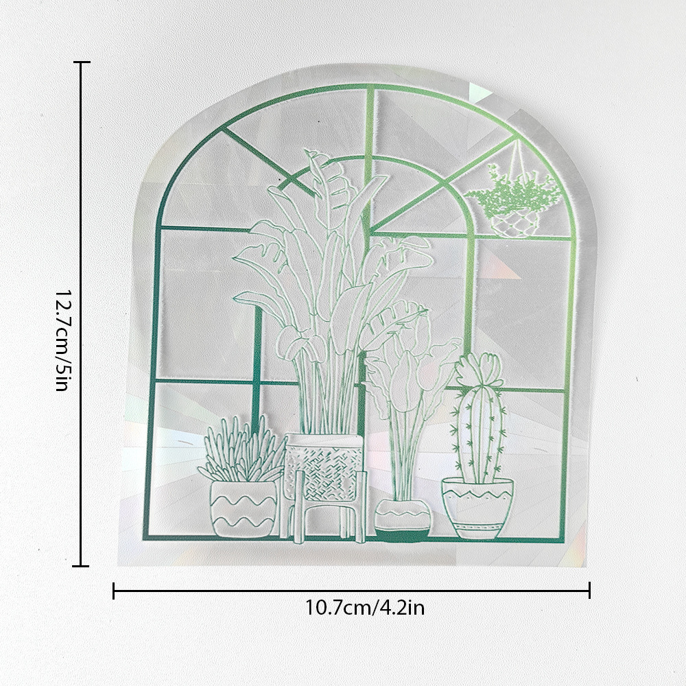SC001-068 cross-border Glass stickers sun catcher prism laser rainbow glass stickers sun catcher decorative stickers